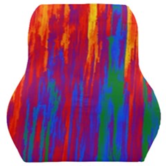 Gay Pride Rainbow Vertical Paint Strokes Car Seat Back Cushion 