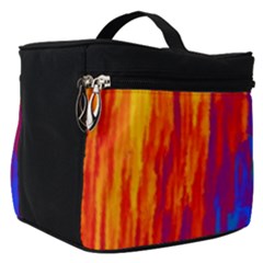 Gay Pride Rainbow Vertical Paint Strokes Make Up Travel Bag (small)