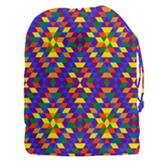 Gay Pride Geometric Diamond Pattern Drawstring Pouch (3xl)