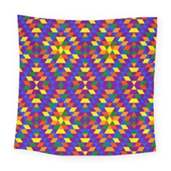 Gay Pride Geometric Diamond Pattern Square Tapestry (large) by VernenInk