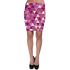 Lesbian Pride Alternating Triangles Bodycon Skirt by VernenInk