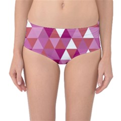 Lesbian Pride Alternating Triangles Mid-waist Bikini Bottoms by VernenInk