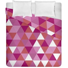 Lesbian Pride Alternating Triangles Duvet Cover Double Side (california King Size) by VernenInk