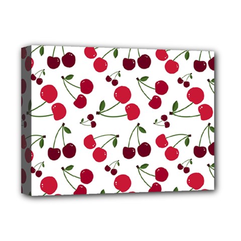 Cute cherry pattern Deluxe Canvas 16  x 12  (Stretched) 