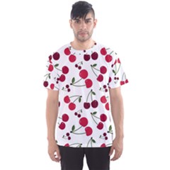 Cute cherry pattern Men s Sport Mesh Tee