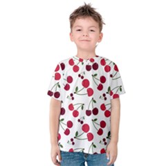 Cute cherry pattern Kids  Cotton Tee