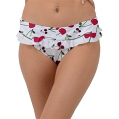 Cute cherry pattern Frill Bikini Bottom