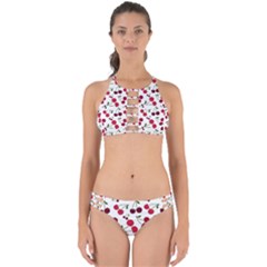 Cute cherry pattern Perfectly Cut Out Bikini Set