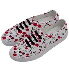 Cute cherry pattern Men s Classic Low Top Sneakers