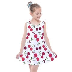 Cute Cherry Pattern Kids  Summer Dress by TastefulDesigns