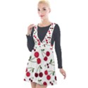 Cute cherry pattern Plunge Pinafore Velour Dress View1