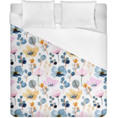 Watercolor Floral Seamless Pattern Duvet Cover (california King Size) by TastefulDesigns