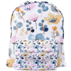 Watercolor Floral Seamless Pattern Giant Full Print Backpack by TastefulDesigns