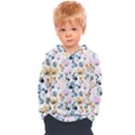 Watercolor Floral Seamless Pattern Kids  Overhead Hoodie View1