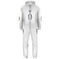 Love Symbol Drawing Hooded Jumpsuit (men)  by dflcprintsclothing