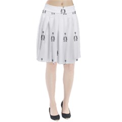 Love Symbol Drawing Pleated Skirt by dflcprintsclothing