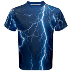 Blue Lightning Men s Cotton Tee