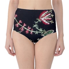 Peace Flower Classic High-waist Bikini Bottoms