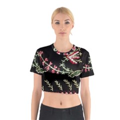 Peace Flower Cotton Crop Top