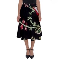 Peace Flower Perfect Length Midi Skirt
