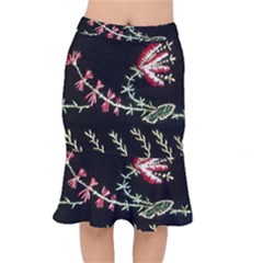 Peace Flower Short Mermaid Skirt