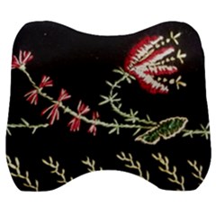 Peace Flower Velour Head Support Cushion