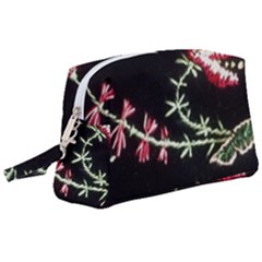 Peace Flower Wristlet Pouch Bag (large)