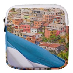 Santa Ana Hill, Guayaquil Ecuador Mini Square Pouch by dflcprintsclothing