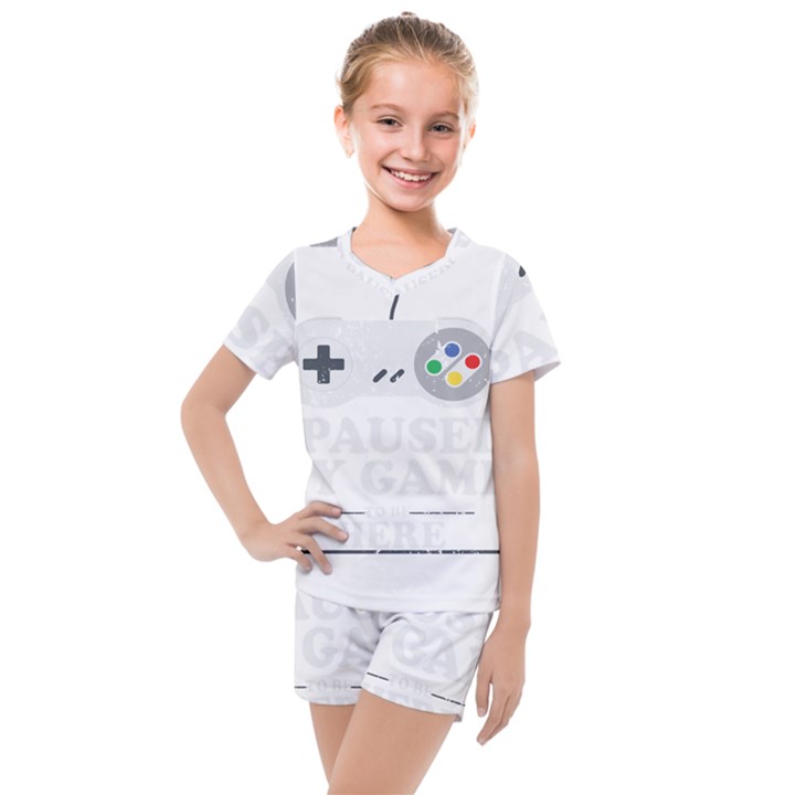 Ipaused2 Kids  Mesh Tee and Shorts Set