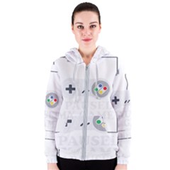 I Had to Pause My Game to Be Here Women s Zipper Hoodie