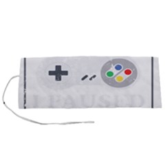 I Had To Pause My Game To Be Here Roll Up Canvas Pencil Holder (s) by ChezDeesTees