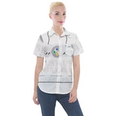 I Had To Pause My Game To Be Here Women s Short Sleeve Pocket Shirt