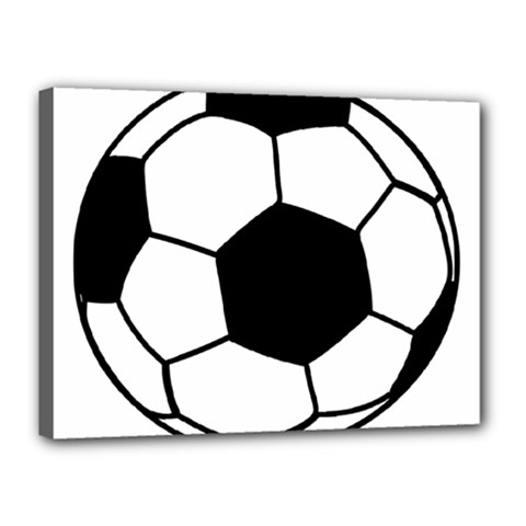 Soccer Lovers Gift Canvas 16  X 12  (stretched) by ChezDeesTees