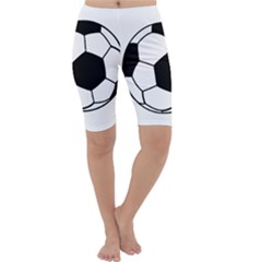 Soccer Lovers Gift Cropped Leggings  by ChezDeesTees