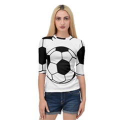 Soccer Lovers Gift Quarter Sleeve Raglan Tee