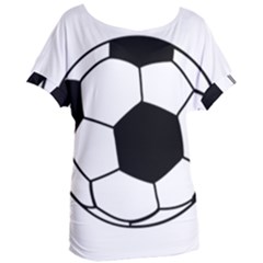 Soccer Lovers Gift Women s Oversized Tee by ChezDeesTees