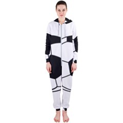 Soccer Lovers Gift Hooded Jumpsuit (ladies) 