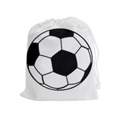 Soccer Lovers Gift Drawstring Pouch (xl) by ChezDeesTees
