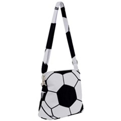 Soccer Lovers Gift Zipper Messenger Bag by ChezDeesTees