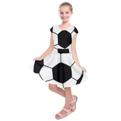 Soccer Lovers Gift Kids  Short Sleeve Dress by ChezDeesTees