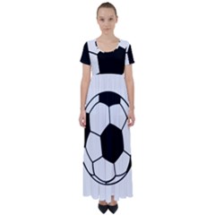 Soccer Lovers Gift High Waist Short Sleeve Maxi Dress by ChezDeesTees