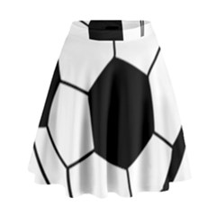 Soccer Lovers Gift High Waist Skirt by ChezDeesTees