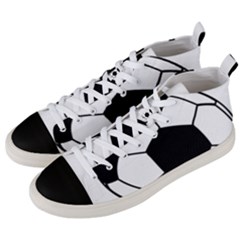 Soccer Lovers Gift Men s Mid-top Canvas Sneakers by ChezDeesTees