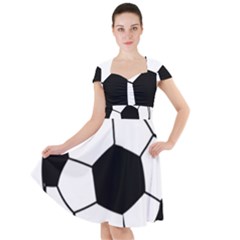 Soccer Lovers Gift Cap Sleeve Midi Dress by ChezDeesTees