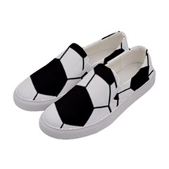 Soccer Lovers Gift Women s Canvas Slip Ons by ChezDeesTees