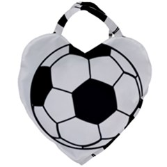 Soccer Lovers Gift Giant Heart Shaped Tote by ChezDeesTees