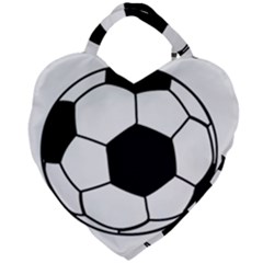 Soccer Lovers Gift Giant Heart Shaped Tote by ChezDeesTees