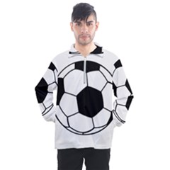 Soccer Lovers Gift Men s Half Zip Pullover by ChezDeesTees