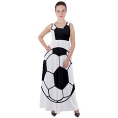 Soccer Lovers Gift Empire Waist Velour Maxi Dress by ChezDeesTees