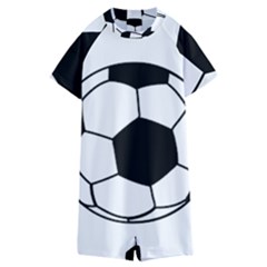 Soccer Lovers Gift Kids  Boyleg Half Suit Swimwear by ChezDeesTees